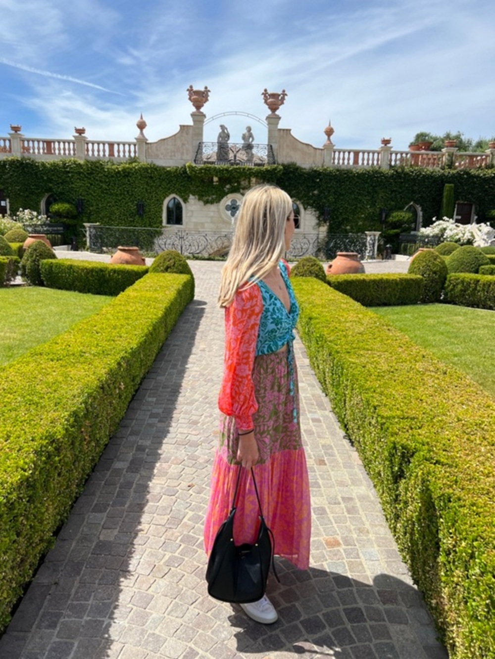 Farm Rio Colorblock Printed Maxi Dress - Picture 13 of 16
